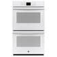 GE Appliances 30" Smart Built-In Self-Clean Double Wall Oven with Never-Scrub Racks in White, , large