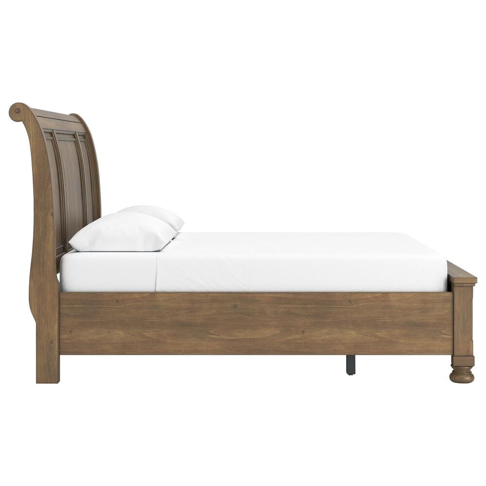 Ashley Feddinger 5-Piece Queen Storage Bedroom Set in Chestnut Brown, , large