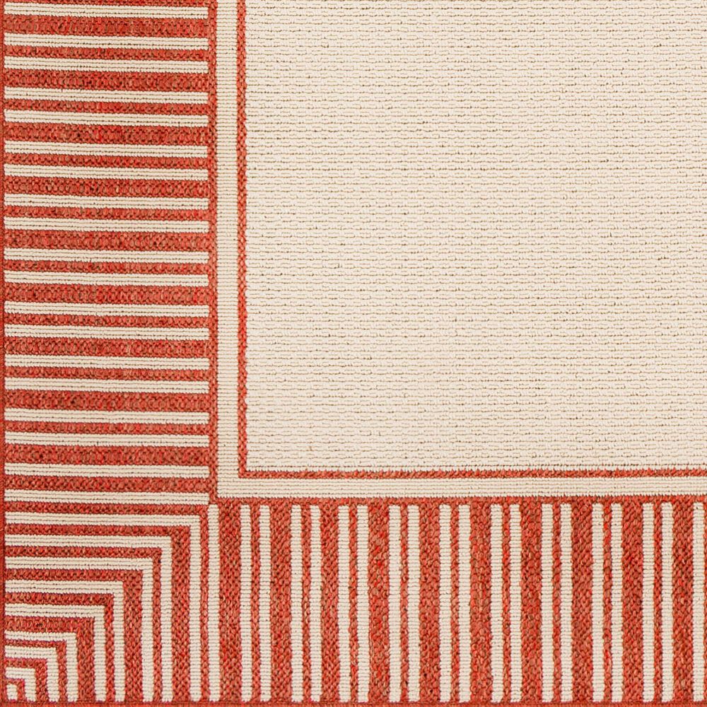 Surya Alfresco 7&#39;3&quot; Square Rust and Beige Indoor/Outdoor Area Rug, , large
