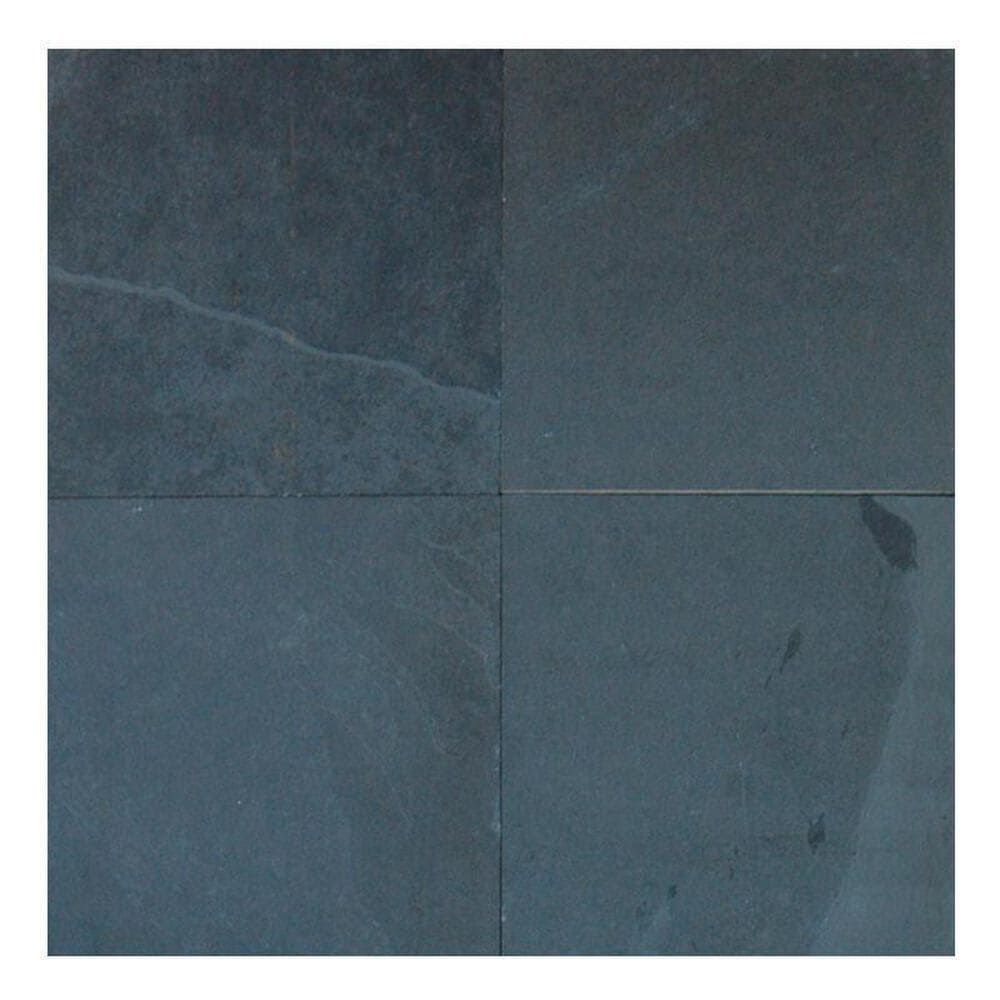 MS International Slate Montauk Black 12" x 12" Gauged Natural Stone Tile, , large