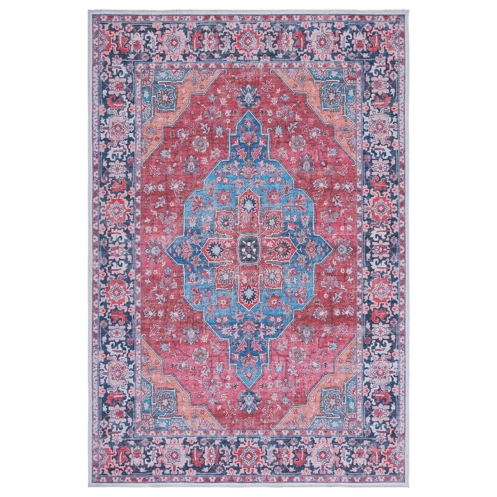 Safavieh Serapi SEP369 5"3" x 7"7" Blue and Rust Area Rug, , large