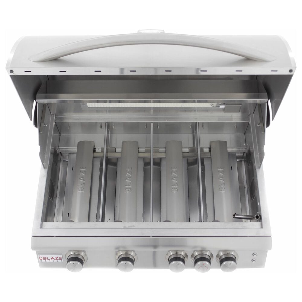Blaze 32&quot; LTE Gas Grill with 4-Burner in Stainless Steel, , large