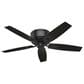 Hunter Bennett Low Profile 52" Ceiling Fan with Light in Matte Black, , large
