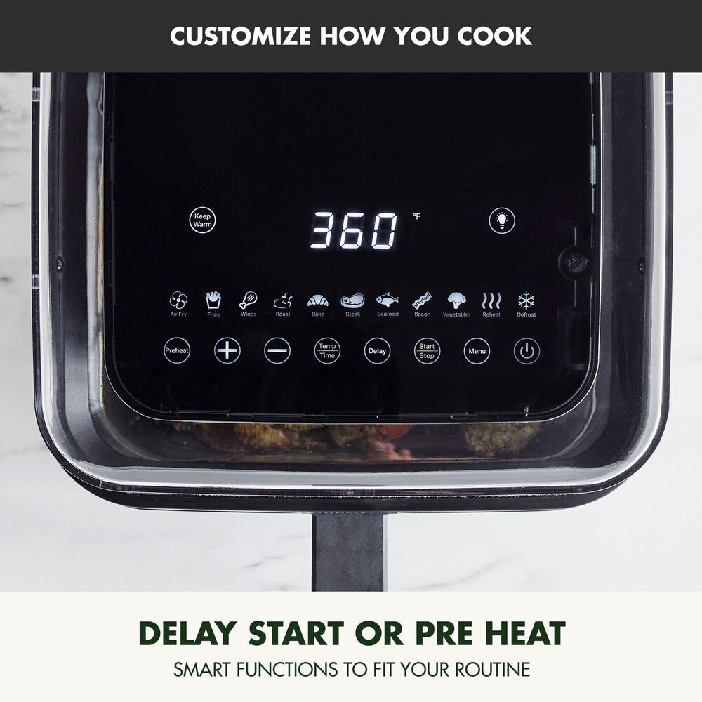 Green Pan Bistro 7 Qt. Clear View Air Fryer in Black, , large