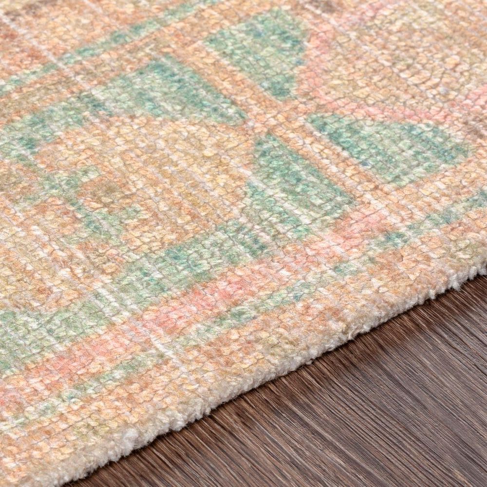 Surya Unique UNQ-2305 2&#39; x 3&#39; Pink, Lime, Charcoal and Green Area Rug, , large