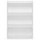 HOMLUX 3-Tier Open Shelf Bookcase in Plain White, , large