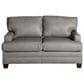 Bassett Profiles3 Thin Track Arm Leather Loveseat, , large