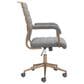 Zuo Modern Auction Office Chair with Gray Faux Leather in Bronze, , large