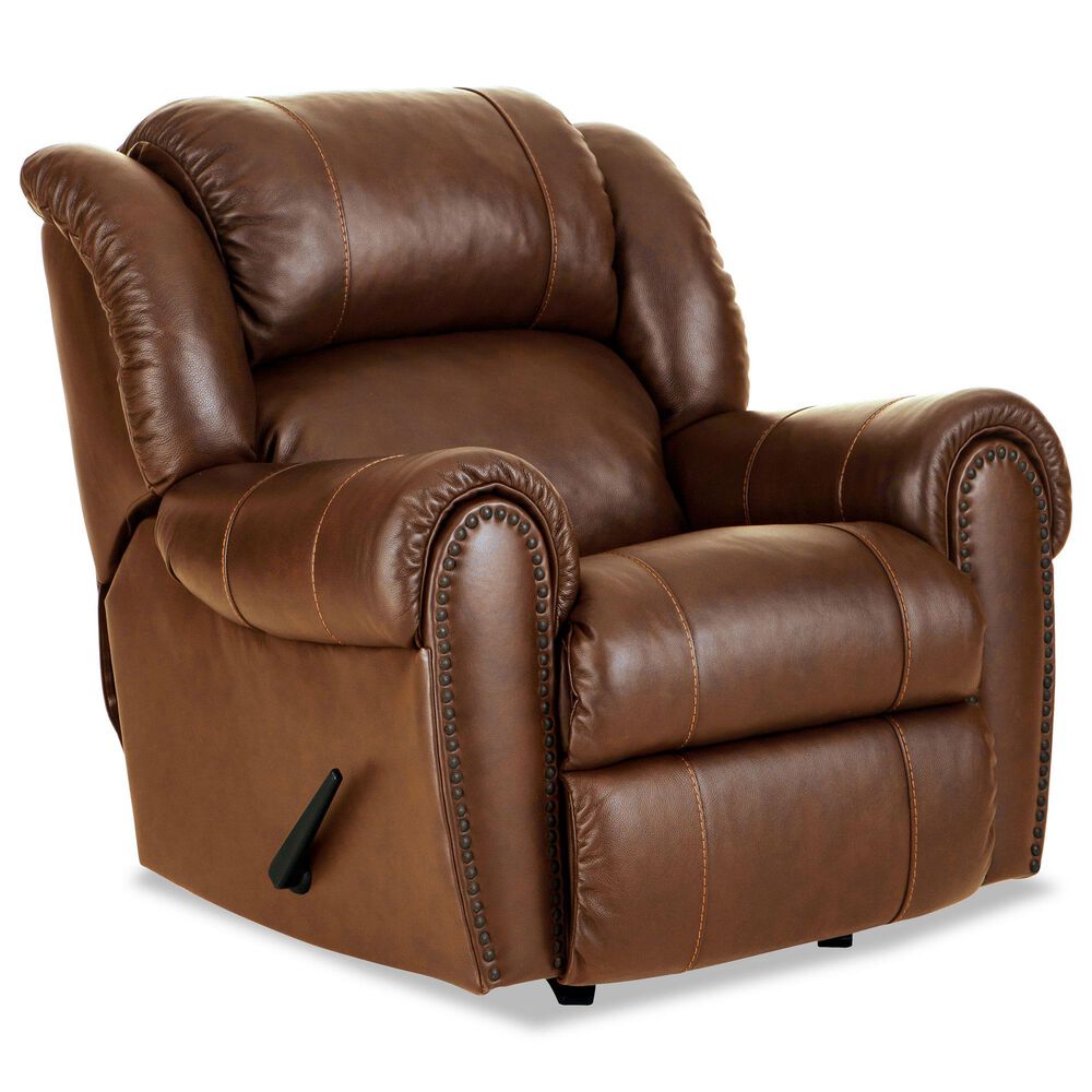 HomeStretch Laredo Manual Rocker Recliner in Stetson Cognac, , large