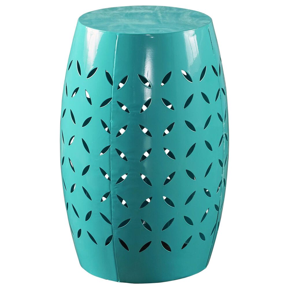 Noble House Lilac Patio Side Table in Teal - Table Only, , large
