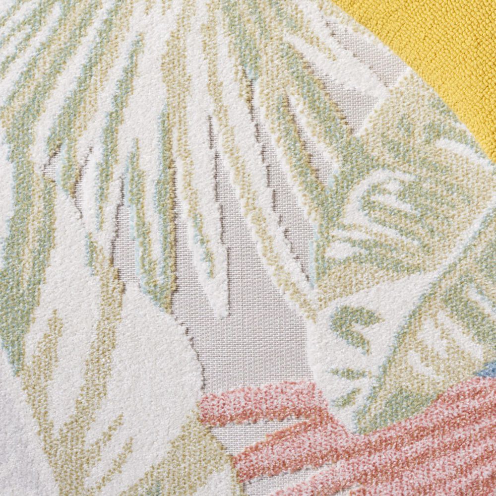 Safavieh Sarasota 4&#39;5&quot; x 6&#39;5&quot; Light Green and Beige Indoor/Outdoor Area Rug, , large