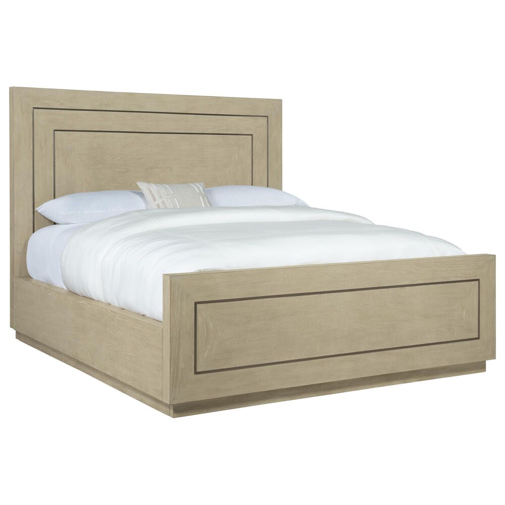 hooker furniture cascade king panel bed in taupe and champagne nebraska furniture mart