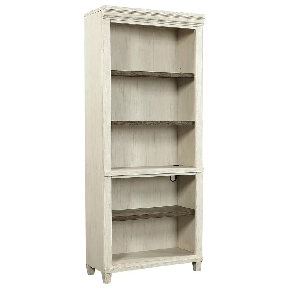 Riva Ridge Caraway Open Bookcase in Aged Ivory, , large