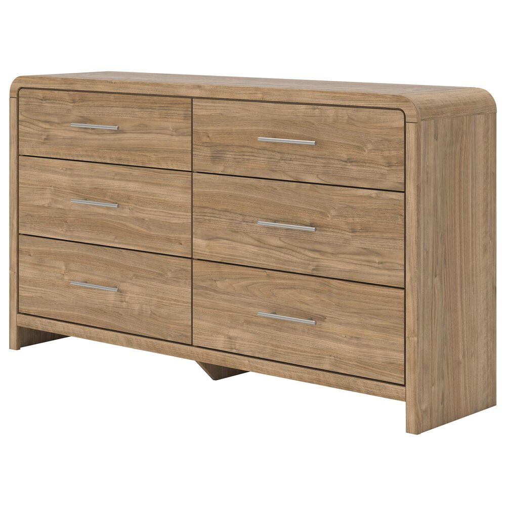 Ashley Gramburg 4 Piece Queen Platform Panel Bedroom Set in Warm Brown, , large
