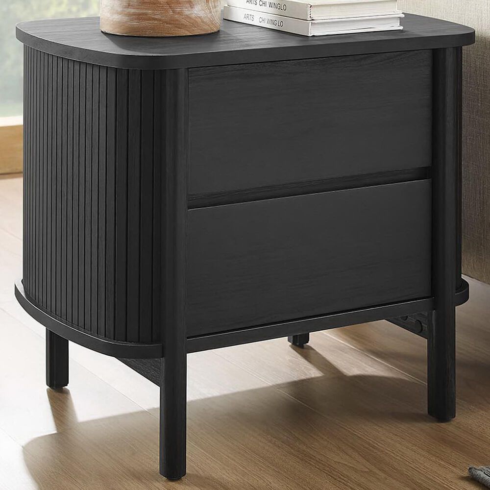 Modway Cadence 2 Drawer Nightstand in Black, , large