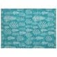 Dalyn Rug Company Wonderland WN21 2"6" x 3"10" Teal Indoor/Outdoor Area Rug, , large