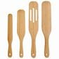 HIC Kitchen 4-Piece Spurtle Tool Set in Brown, , large