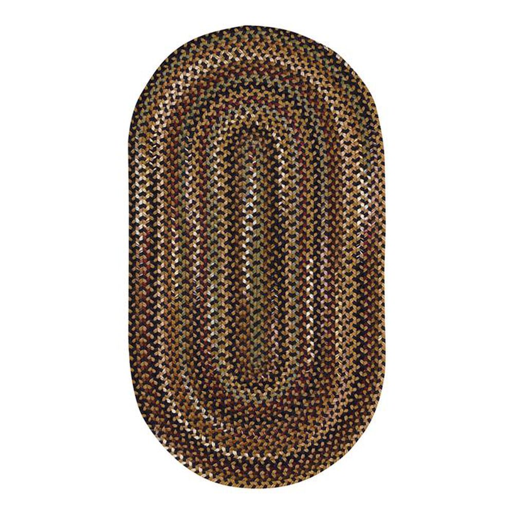 Capel Gramercy 0070-300 2" x 3" Black Concentric Rectangle Area Rug, , large