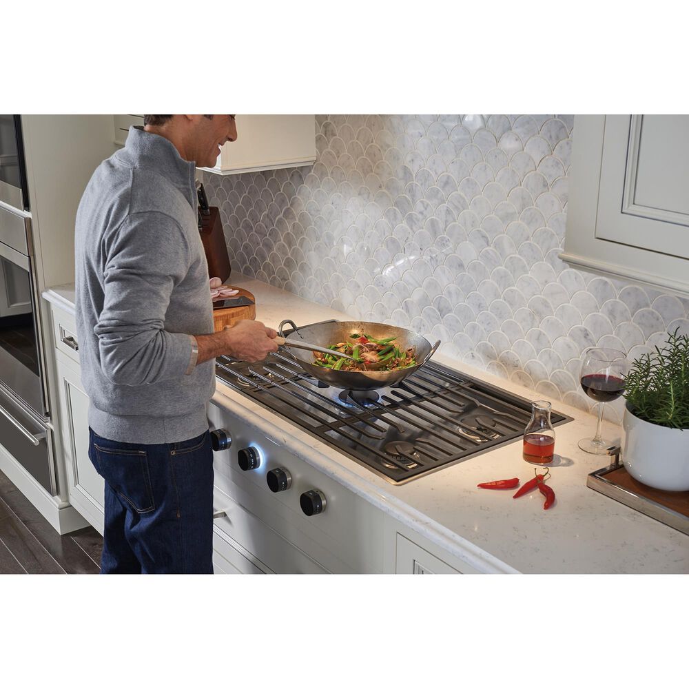 Wolf 36&quot; Liquid Propane Gas Cooktop in Stainless Steel, , large