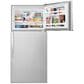 Whirlpool 18 Cu. Ft. Top Freezer Refrigerator with Flexi Slide Bin in Monochromatic Stainless Steel, , large