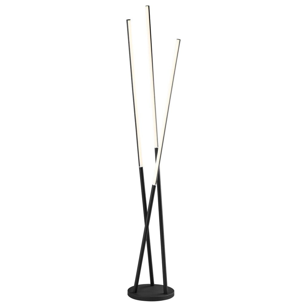 Lite Source Lorant 3-Light LED Floor Lamp in Black, , large