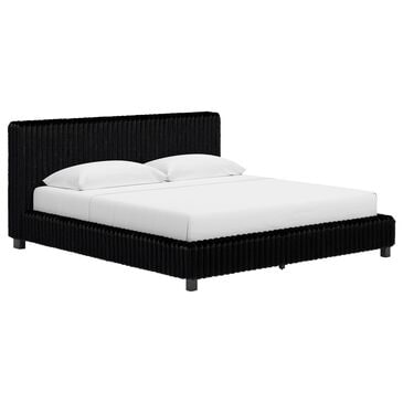 Ashley Zuraleus King Upholstered Platform Bed in Black, , large