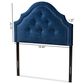 Baxton Studio Cora Twin Upholstered Panel Headboard in Royal Blue, , large