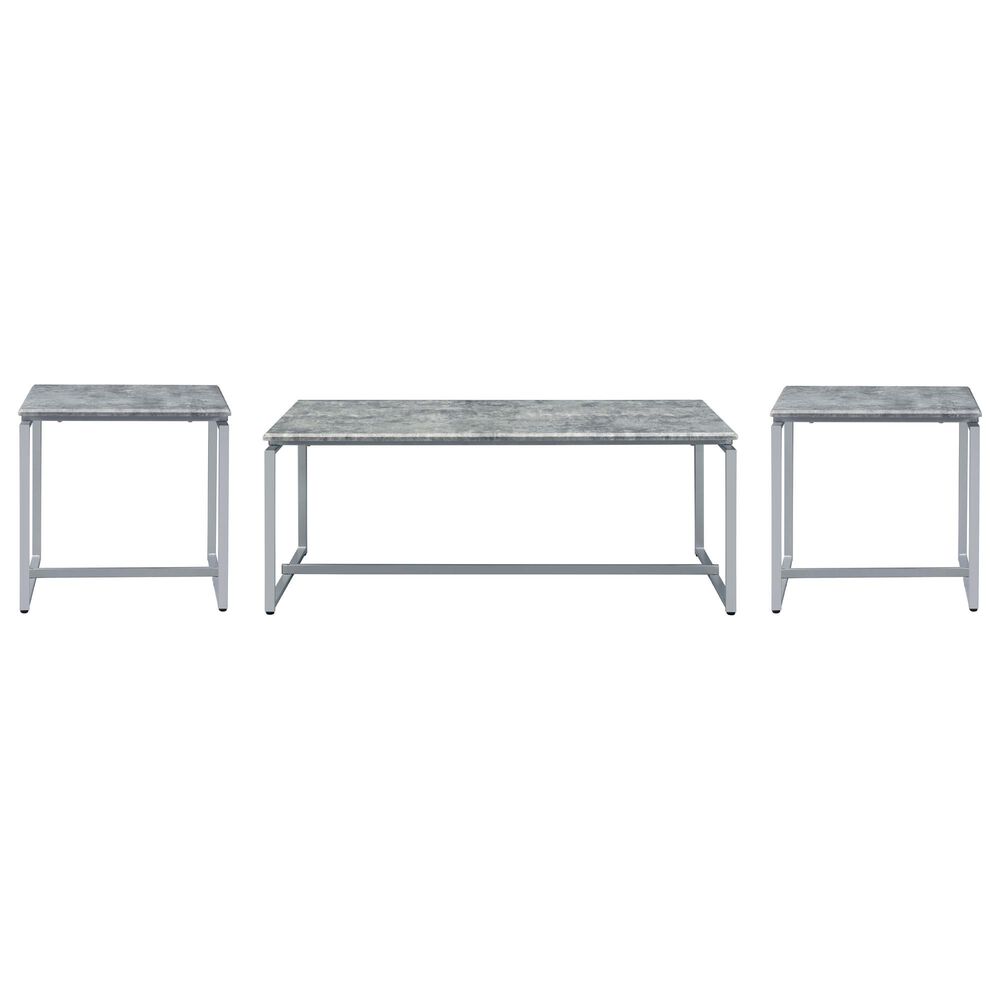 Gunnison Co. Kersey 3-Piece Occasional Table Set in Gray, , large