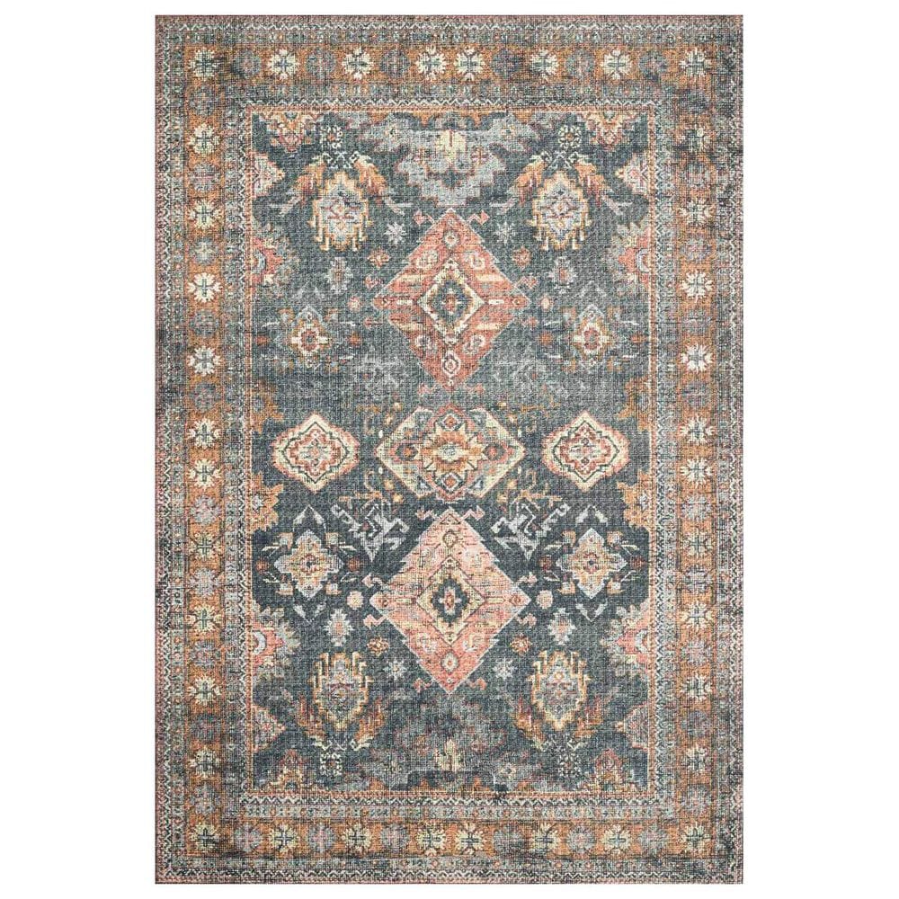 Loloi II Skye SKY-10 7"6" x 9"6" Sea and Rust Area Rug, , large