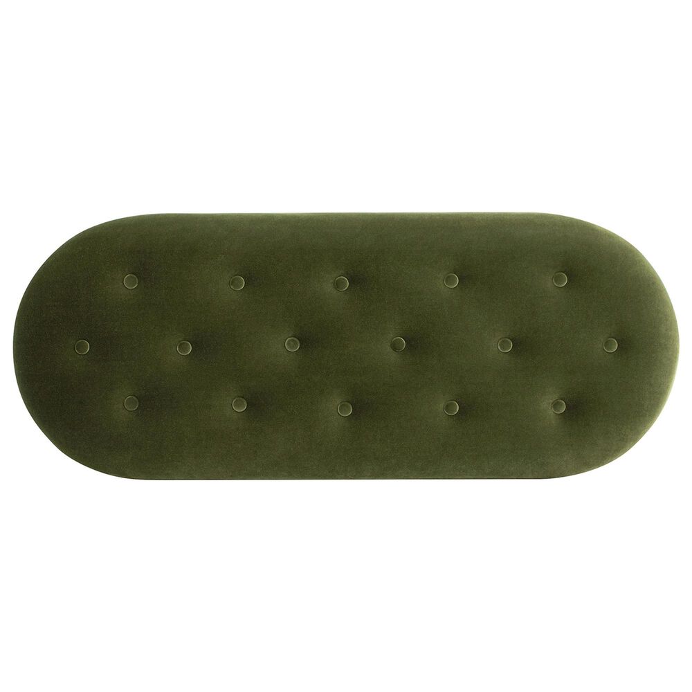 Jennifer Taylor Home Melinda Storage Bench with Tufted Bullion Fringe in Olive Green, , large