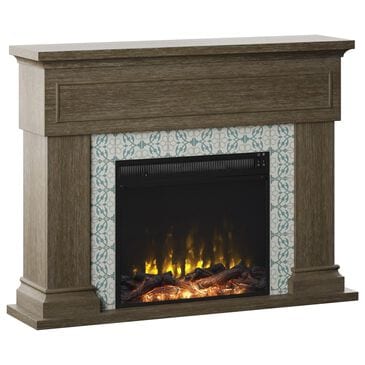 Classic Flame Twin Star 47" Wall Mantel Electric Fireplace with Reversible Surround in Hooper Oak, , large