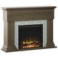 Classic Flame Twin Star 47" Wall Mantel Electric Fireplace with Reversible Surround in Hooper Oak, , large