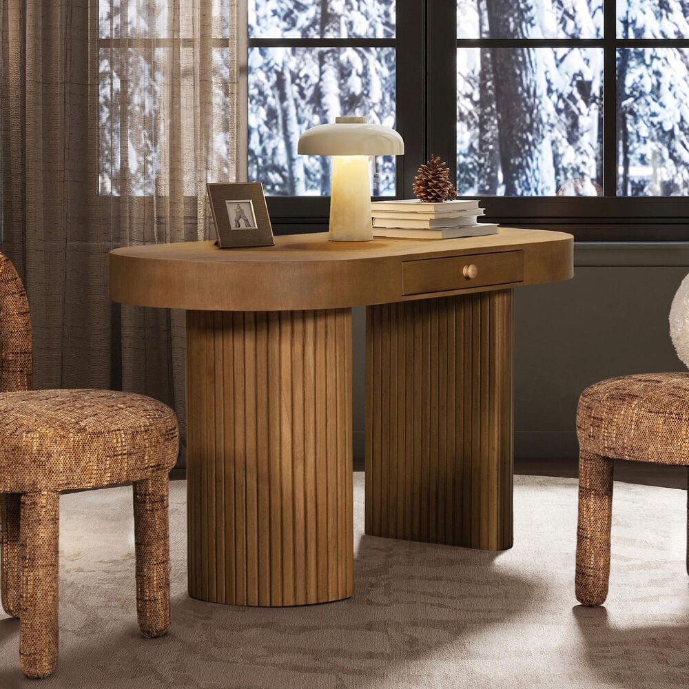 Jennifer Taylor Home Jesse Computer Desk in Honey Brown, , large