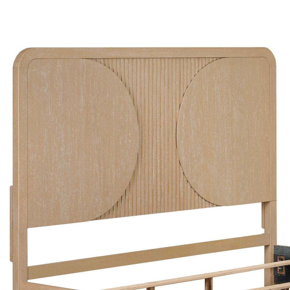 Furniture of America Tangentry Queen Panel Bed in Natural, , large