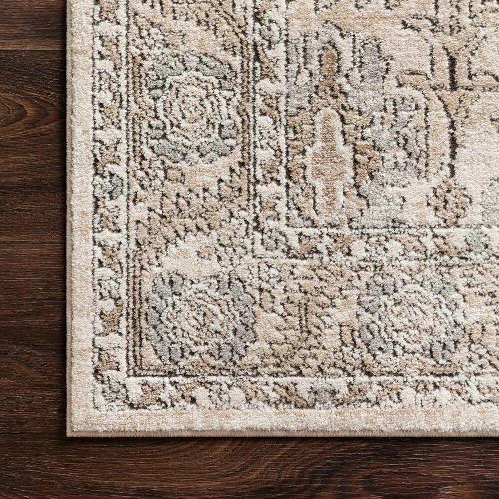 Loloi Teagan TEA-03 5'3" x 7'6" Ivory and Sand Area Rug, , large