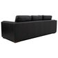 Italiano Furniture Luca Stationary Sofa in Black, , large