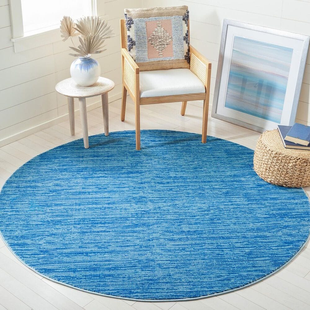 Safavieh Vision 6&#39;7&quot; Round Blue Area Rug, , large