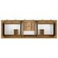 James Martin Malibu 72" Double Bathroom Vanity in Amber Birch with 3 cm Ethereal Noctis Quartz Top and Rectangular Sinks, , large