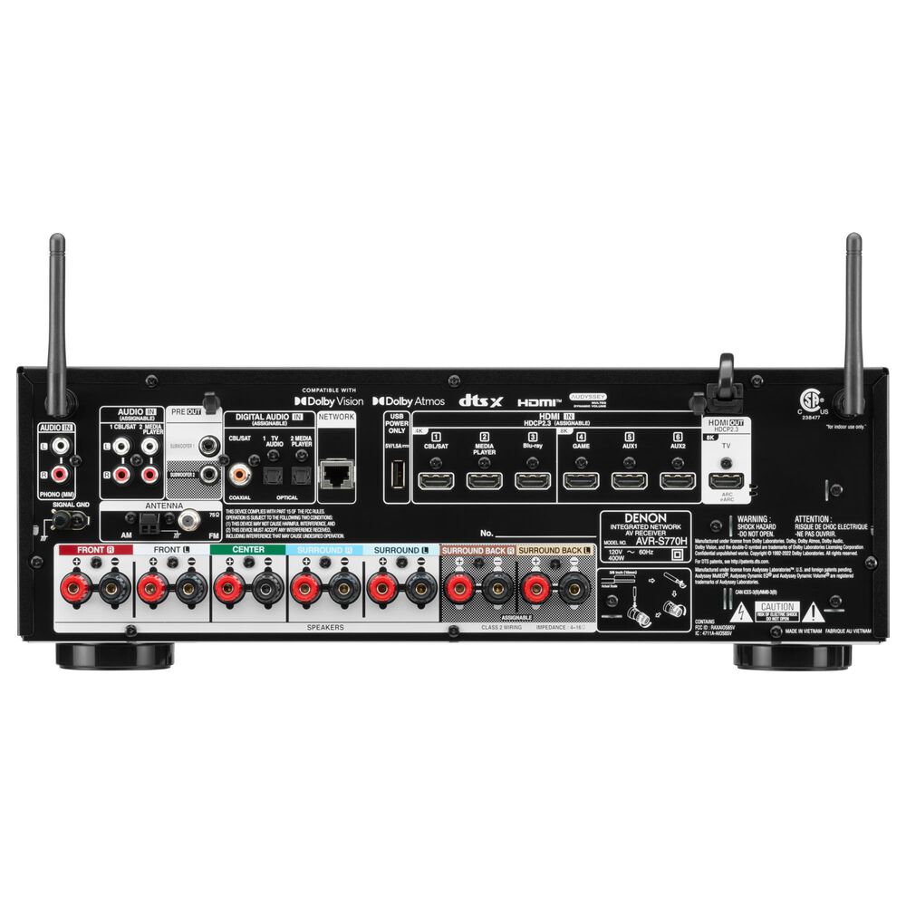 Denon S-Series 7.2-Channel 8K AV Receiver in Black, , large