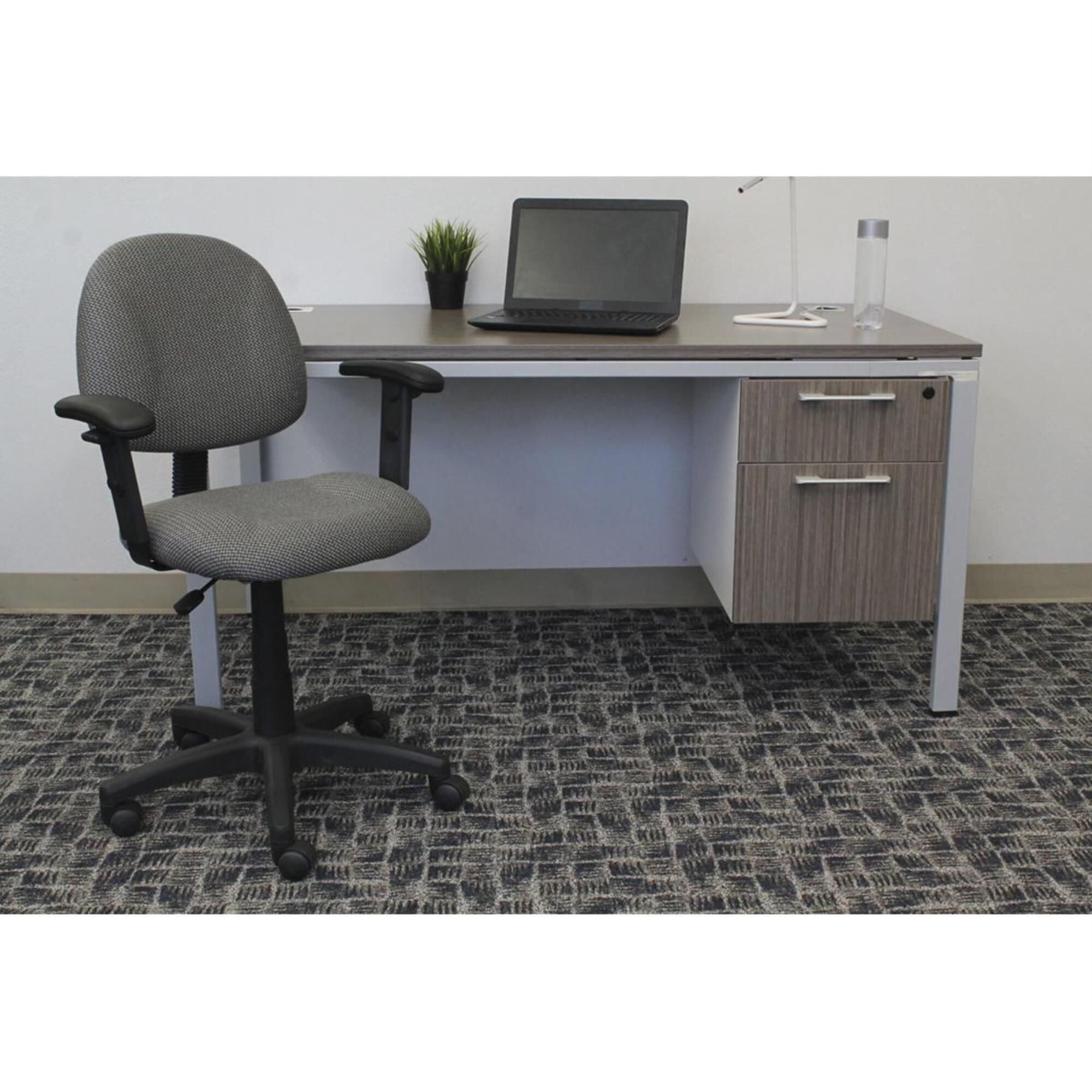 Regal Co. Boss Deluxe Posture Chair with Adjustable Arms in Grey NFM