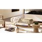 Jennifer Taylor Home Leda Accent Bench with Natural Blonde Upholstered in Natural, , large