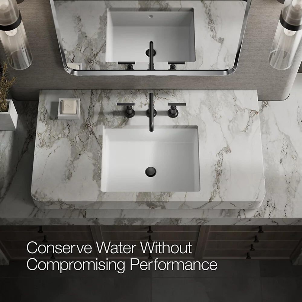 Kohler Purist Widespread Bathroom Sink Faucet in Matte Black, , large