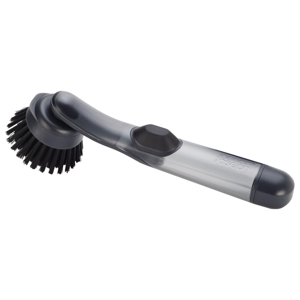 Joseph Joseph SinkTech Soap Dispensing Washing Up Brush with Replacement Head in Clear and Black, , large