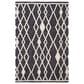 Safavieh Micro-Loop MLP157H 3" x 5" Charcoal and Ivory Area Rug, , large