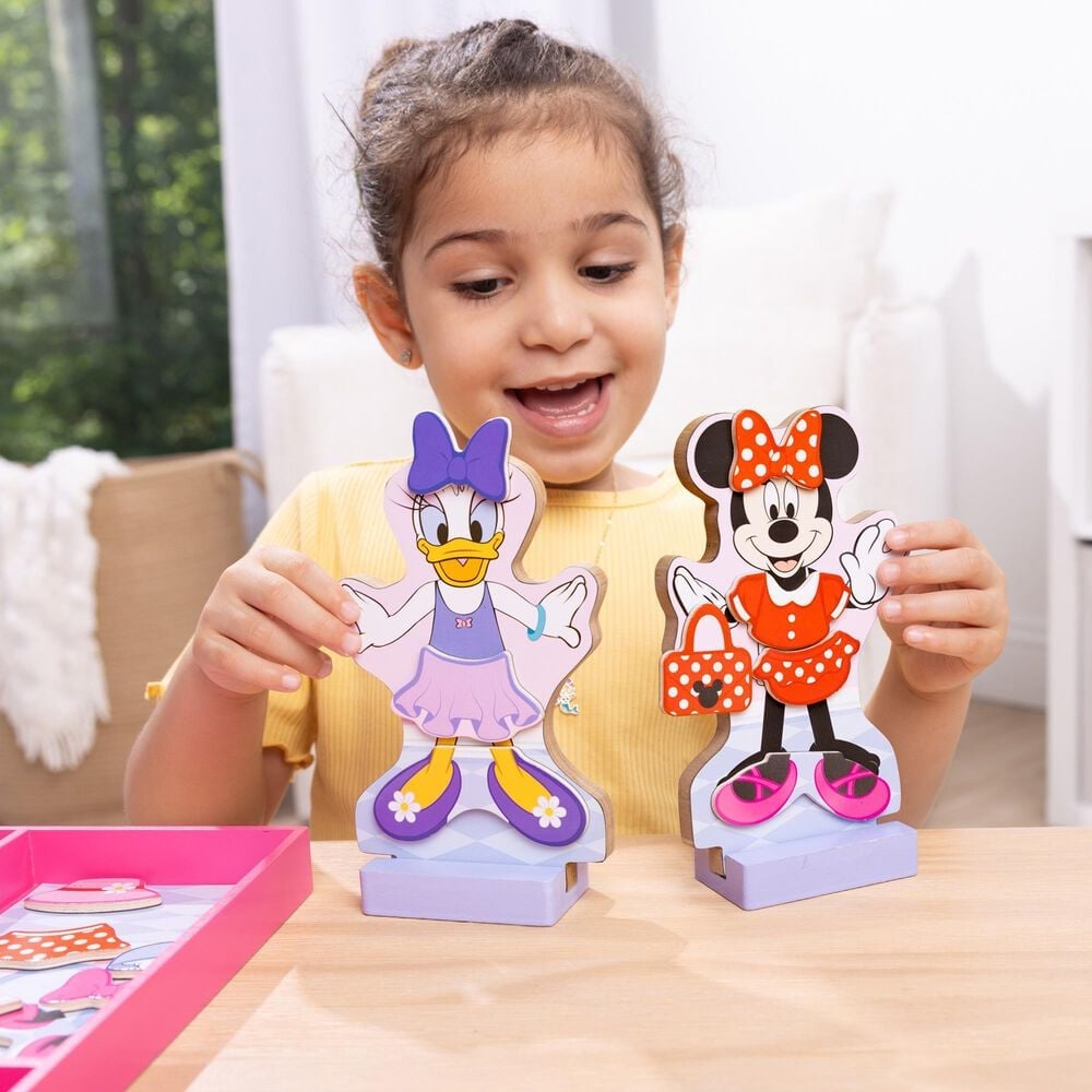 Melissa &amp; Doug Disney Magnetic Dress Up Minnie &amp; Daisy, , large