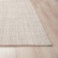 RIZZY Cable 7"6" x 9"6" Neutral Area Rug, , large