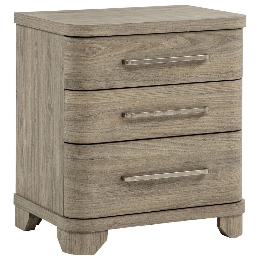 Crown Mark Veranda 3 Drawer Nightstand in Khaki, , large