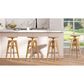 Jennifer Taylor Home Spencer Adjustable Stool in Natural Brown, , large