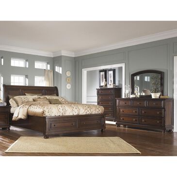 Millennium Porter 4-Piece Queen Sleigh Bedroom Set in Burnished Brown, , large
