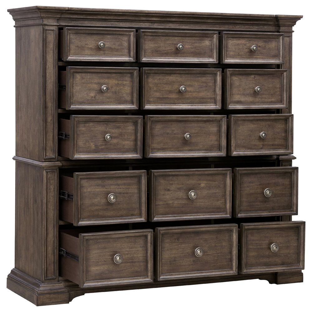 Pulaski Furniture Corp Woodbury 5-Piece King Bedroom Set in Brown, , large